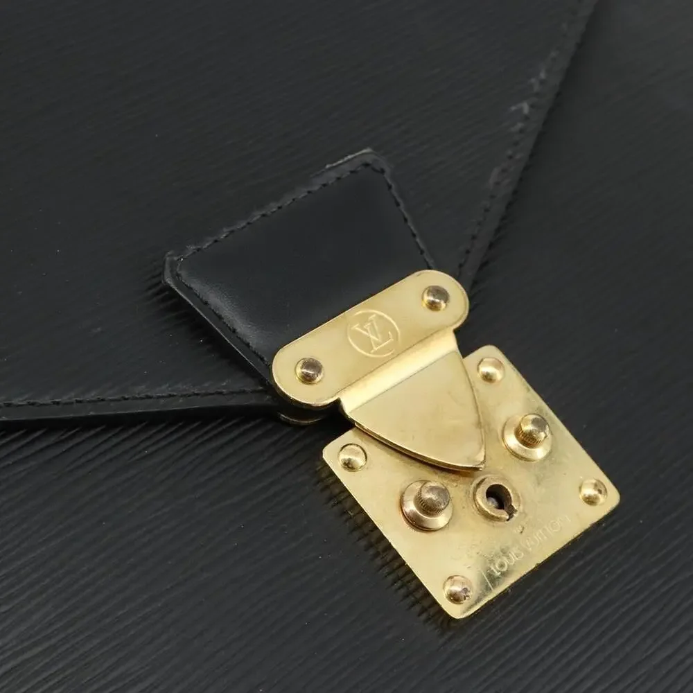 Louis Vuitton Epi Serviette Ambassador Business Bag Black